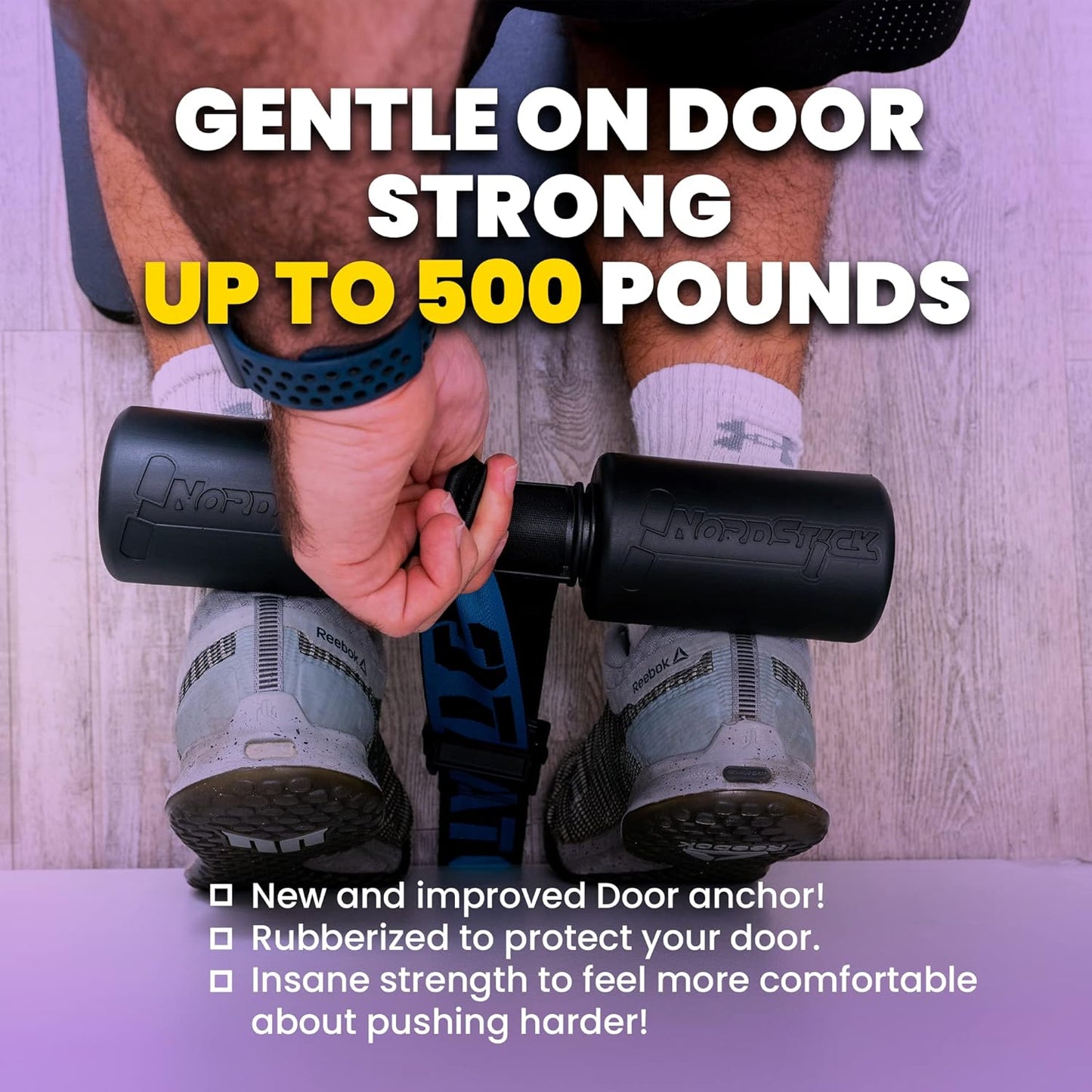 NordStick Nordic Hamstring Curl Strap - Sapphire Blue