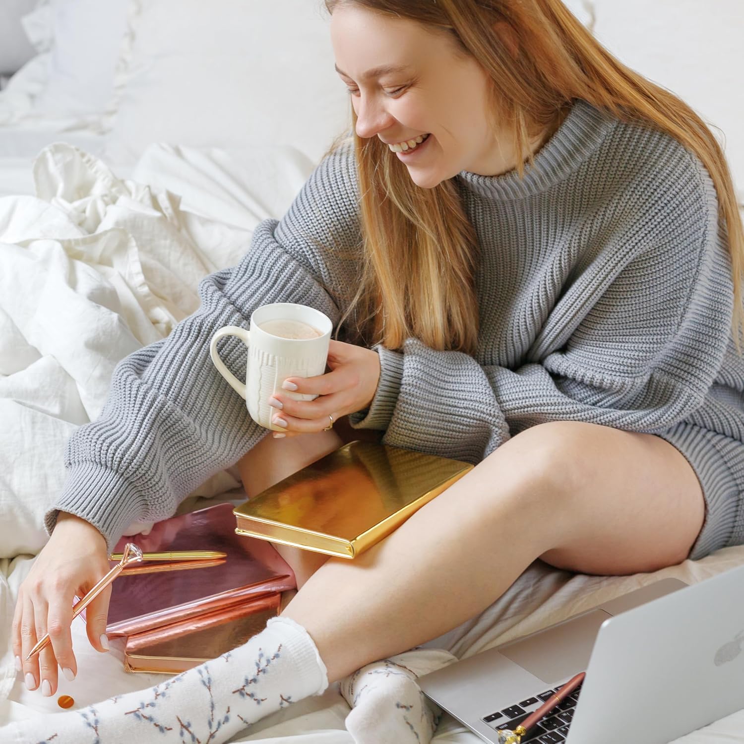 3-Pack Girls Journal Set with Pens – Hardcover Notebooks & Gift Box – 200 Pages Each