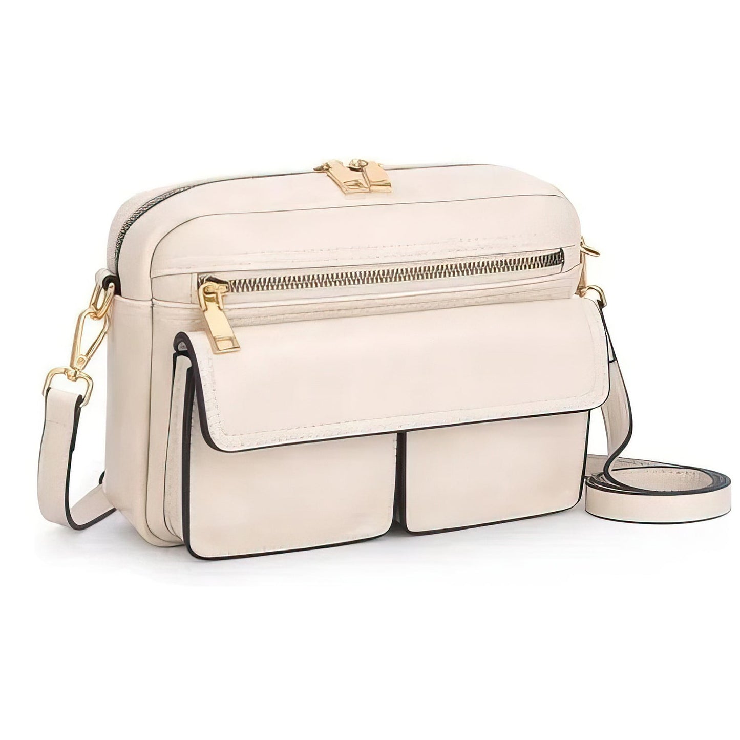 Vegan Leather Crossbody Bag for Women – Small Shoulder Purse with Adjustable Strap