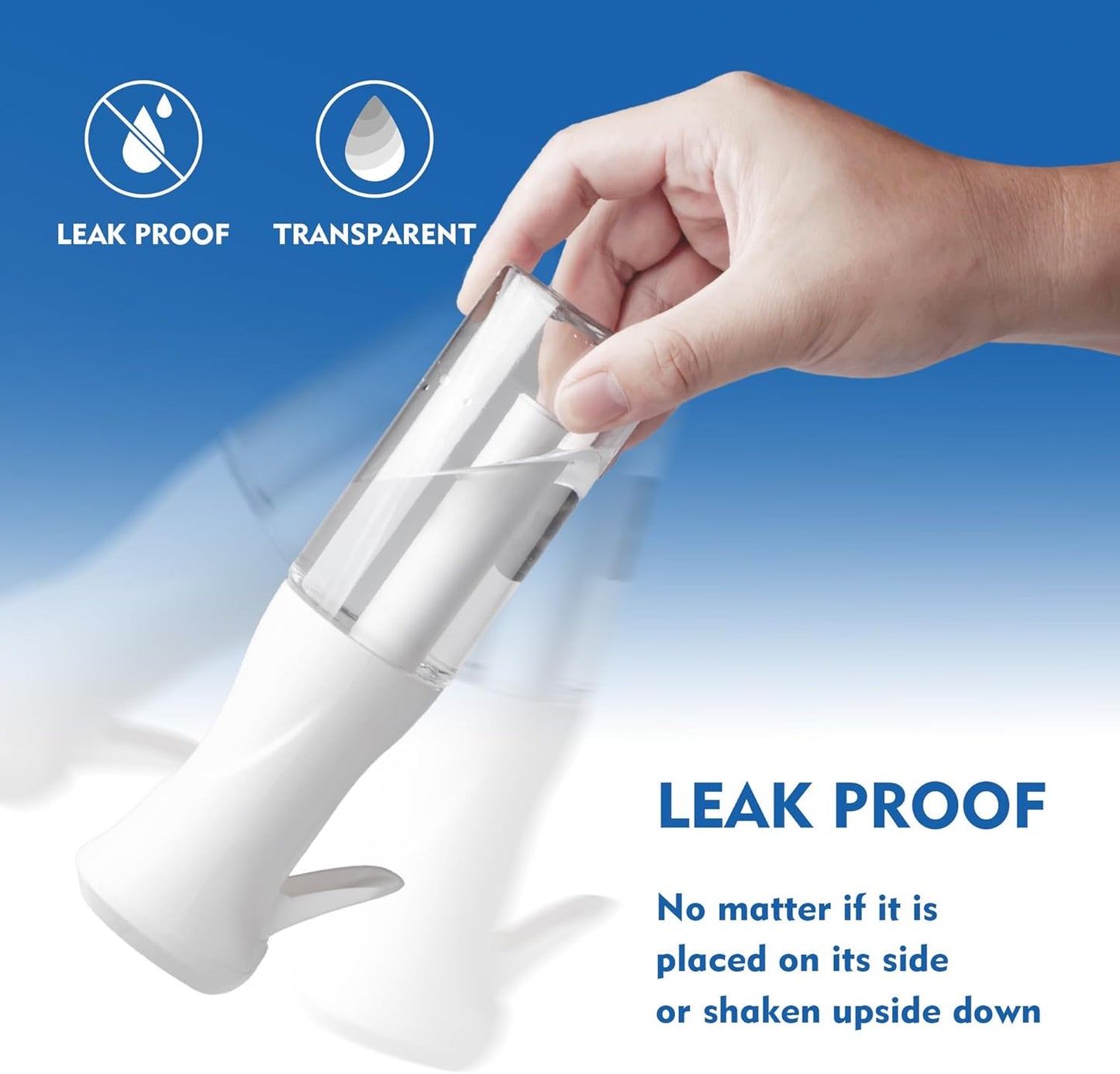 2pk Ultra-Fine Continuous Mist Spray Bottle – Leak-Proof, BPA-Free, 10oz