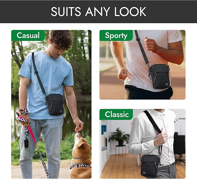 Unisex Lightweight Crossbody Bag – Small Side Bag for Travel, Commuting & Daily Use