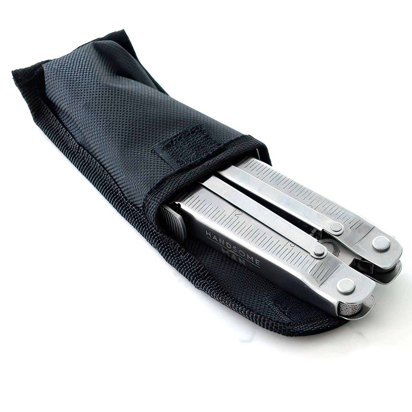 Pocket-Sized 12-in-1 Stainless Steel Multitool with Belt Pouch