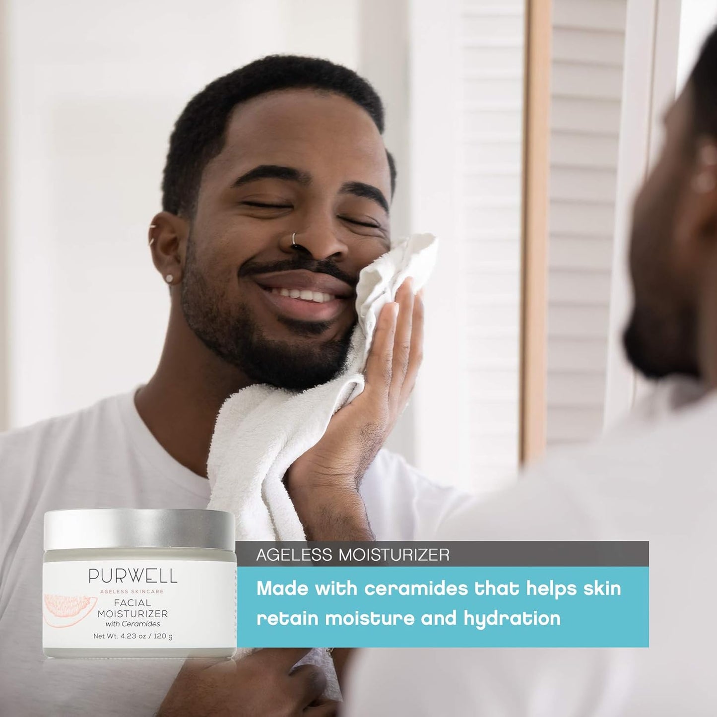 PurWell Ageless Skincare System – Cleanser, Eye Cream & Moisturizer