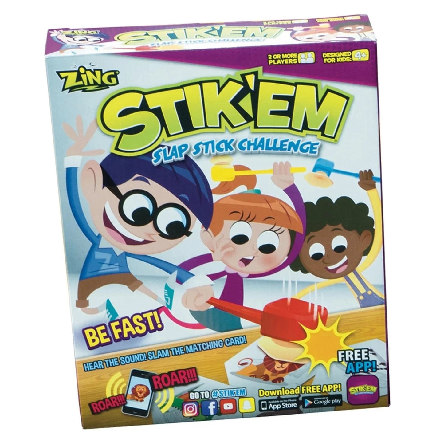 Zing Stik’em Slap Stick Challenge Game – Fun Reaction Game for Kids & Families