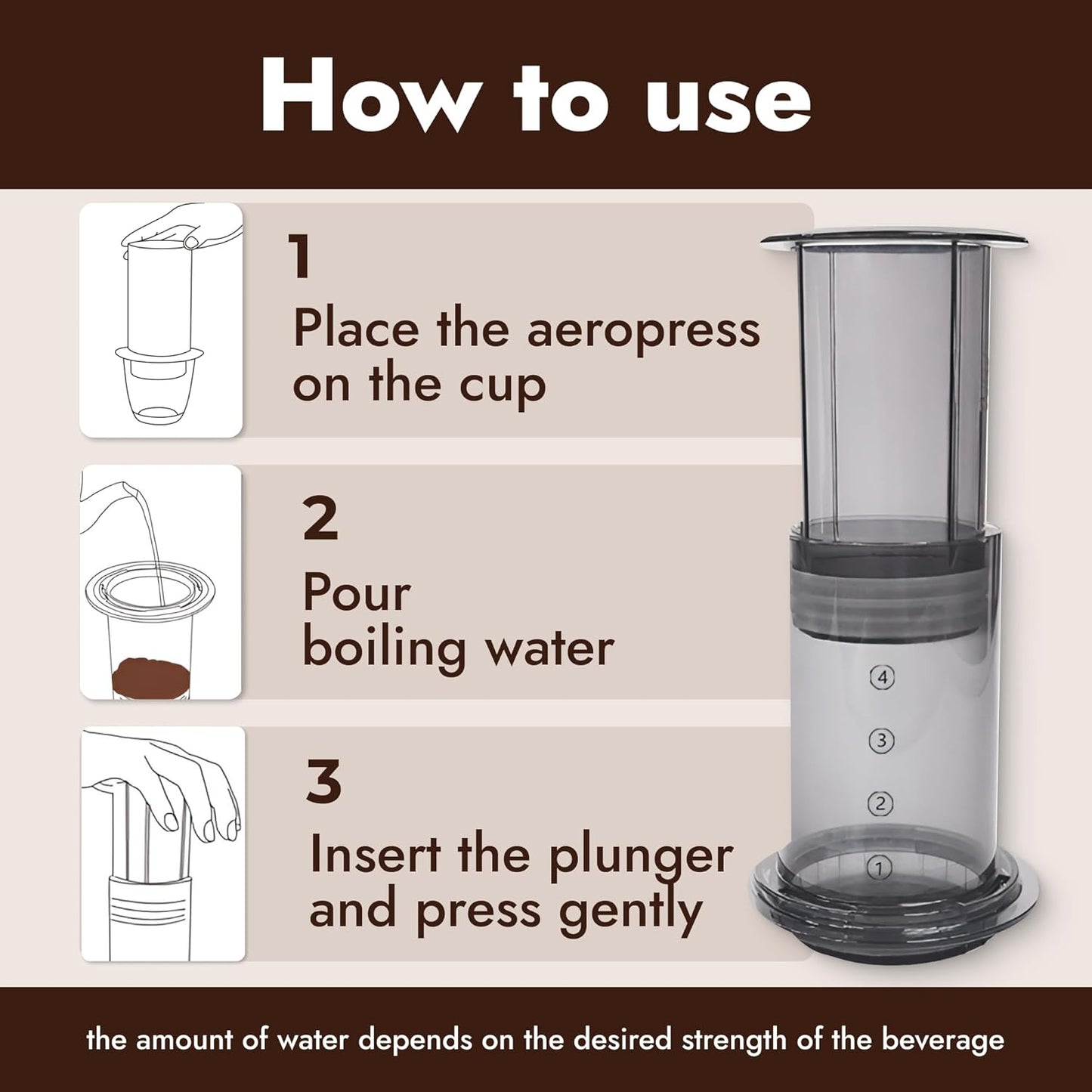 Portable Coffee Press Maker – 7 oz Compact Manual Brewer for Travel & Home