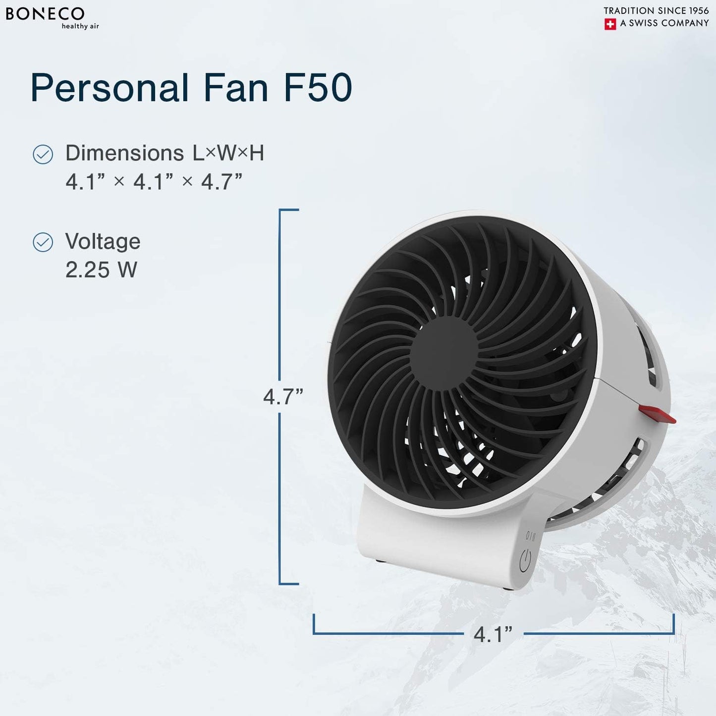 USB-C Mini Air Shower Fan – Personal Desk Fan with Touch Control & 2 Speeds