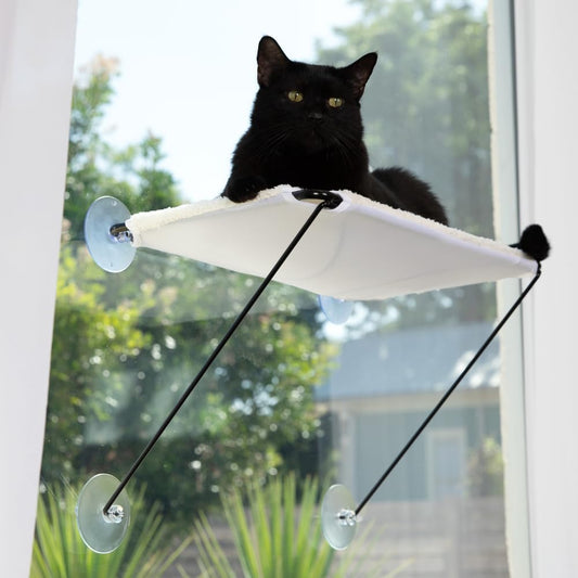 2-in-1 Collapsible Cat Window Hammock – Holds Up to 40 lbs
