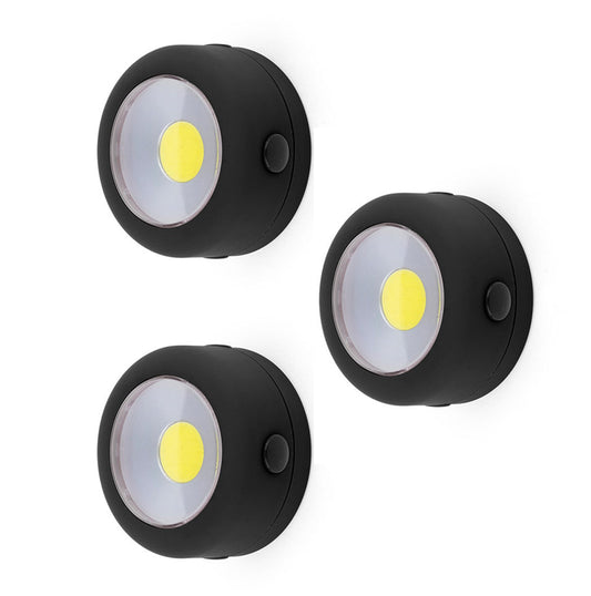 3-Pack COB LED Flashlight – 150 Lumen Magnetic Hands-Free Light with Hook | Compact Emergency Utility Light