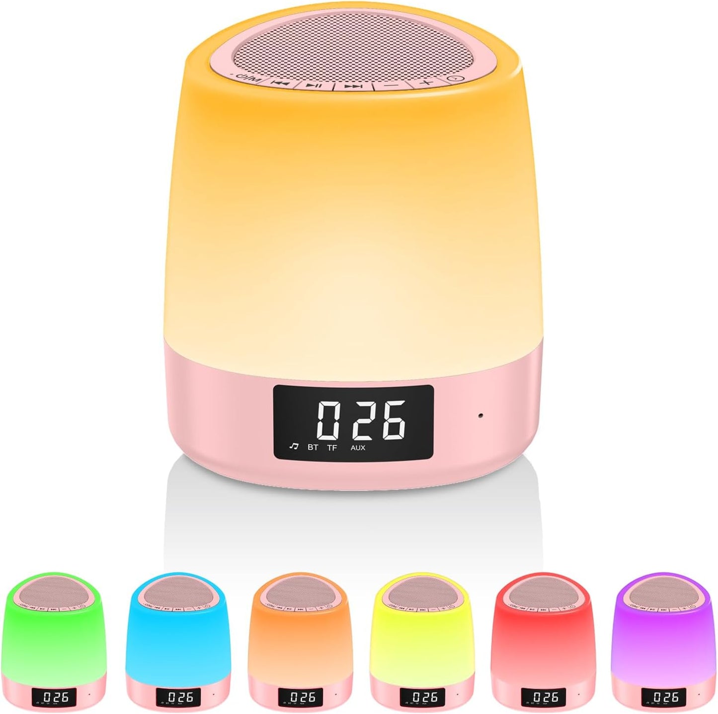 White Noise Machine with Bluetooth & Night Light – 34 Soothing Sounds, Sleep Timer