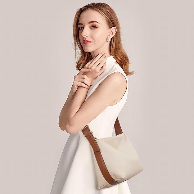 Vegan Leather Hobo Shoulder Bag – Slouchy Crossbody Tote Purse for Women