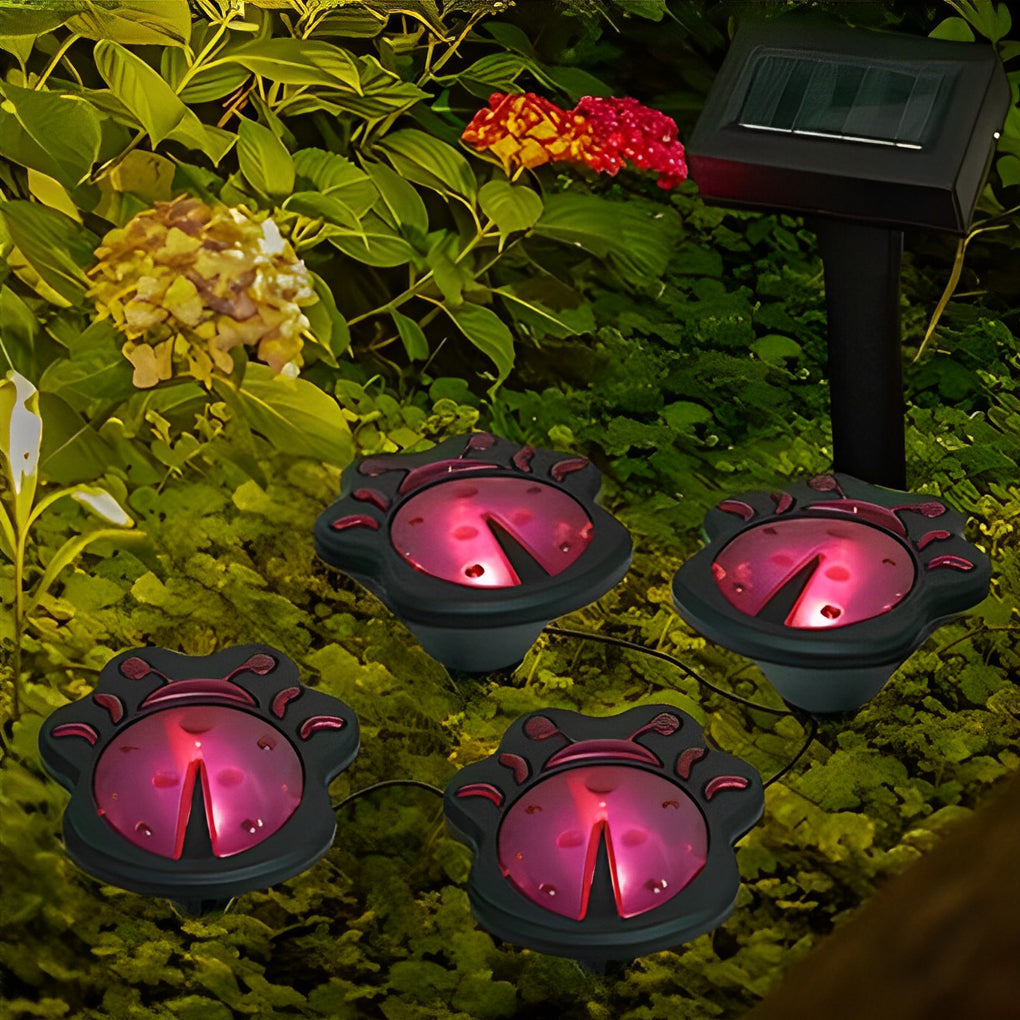 Whimsical Solar Garden Lights – Set of 4 Decorative Outdoor Pathway Lights