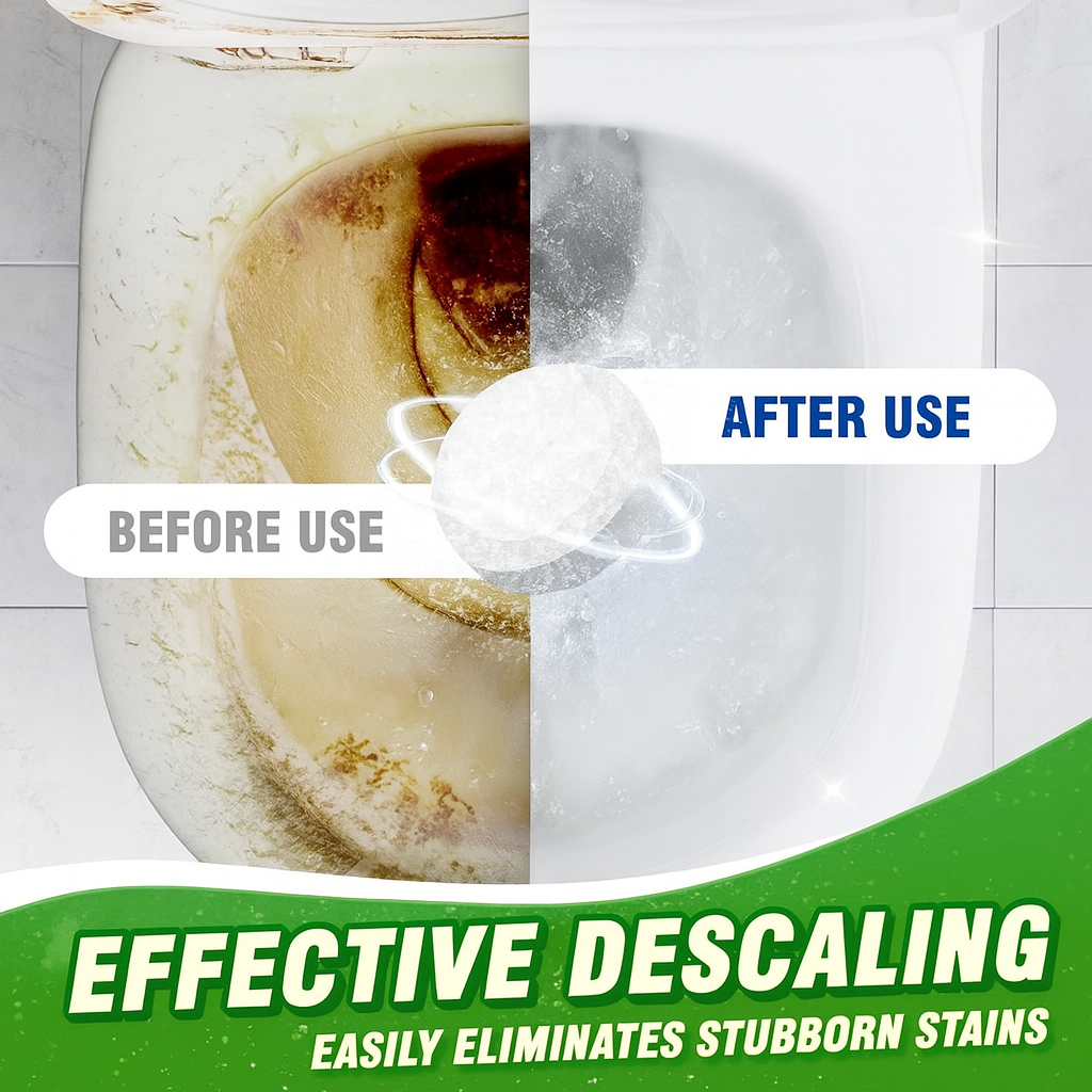 12pk PowerHouse Automatic Toilet Bowl Cleaner – Bleaches with Every Flush, Septic-Safe