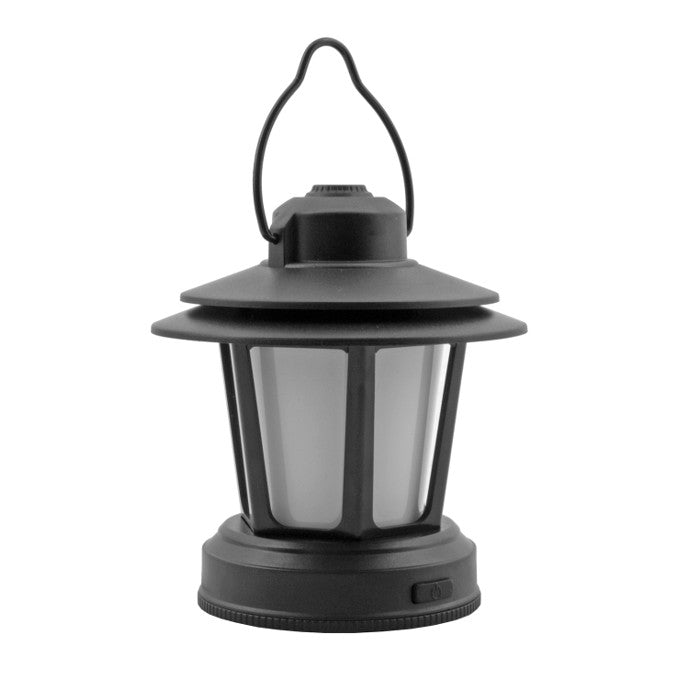3pk Flickering Flame-LED Camping Lantern – 4.5" Portable Light, Weather-Resistant