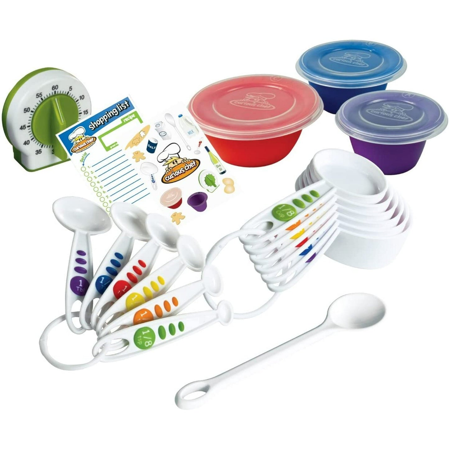 28pc Curious Chef Kids Measure & Prep Kit – Real, BPA-Free, Dishwasher Safe