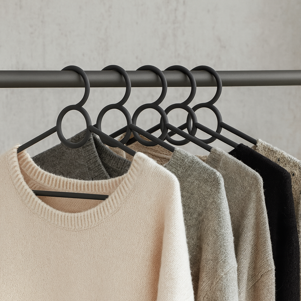 20pk Henri Hangers – Black Eco-Friendly Durable Clothes Hangers