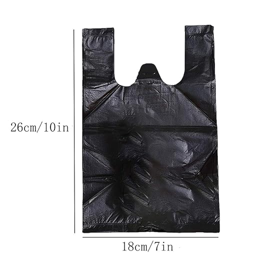 300pc Small Black Sanitary Napkin Disposal Bags with Handles – Hygiene & Travel Trash Bags