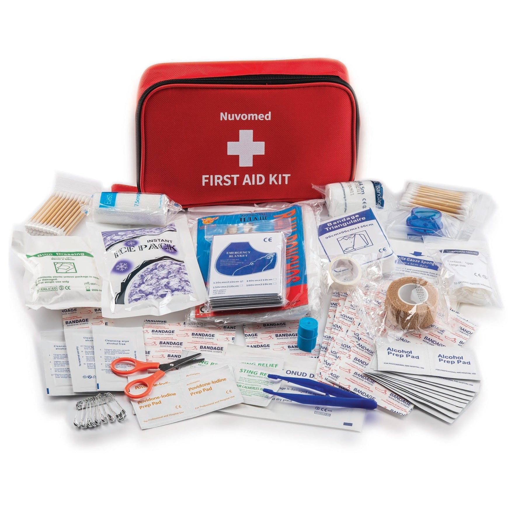184 Piece Comprehensive First Aid Kit – Emergency Survival & Medical Supplies