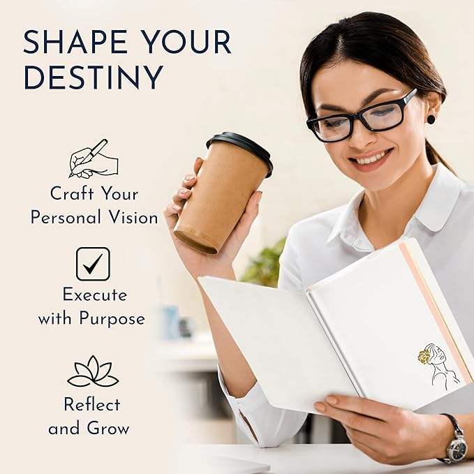 RYVE Goal Planner – Weekly & Monthly Life Planner for Women | Productivity & Mindfulness