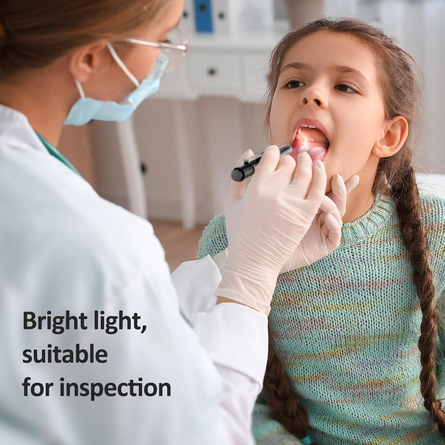 4pk Medical Diagnostic Penlights – White & Warm Light with Pupil Gauge