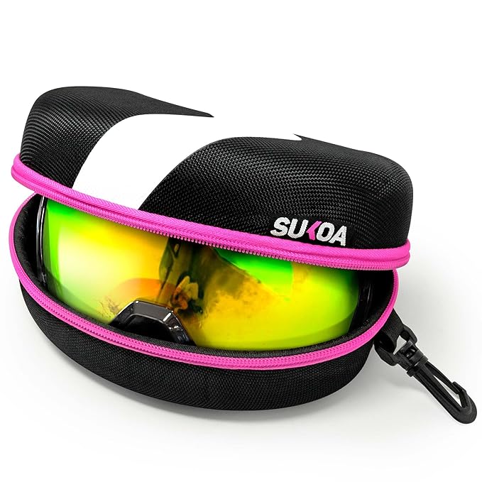 Ski Goggle Travel Case – Hard Shell EVA Protector, Water-Resistant