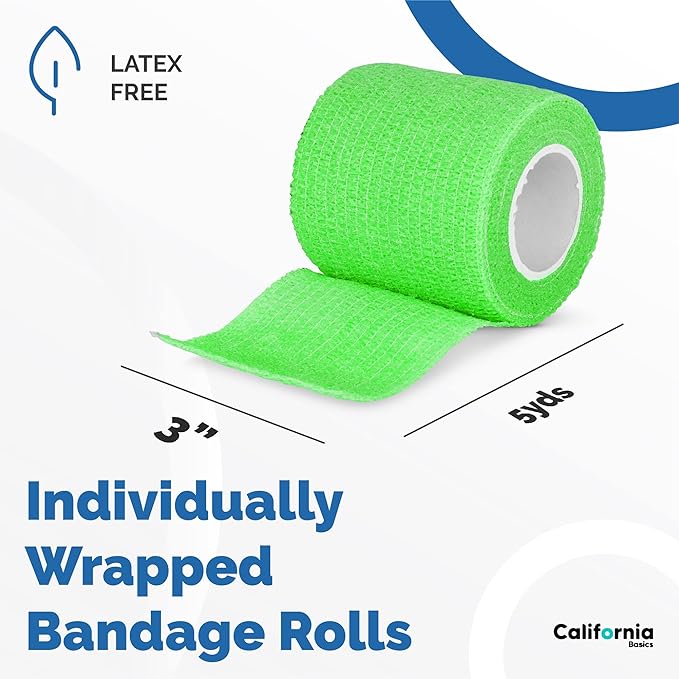 Self Adhesive Tape, Bandages for Sports & Injuries - Individually Wrapped