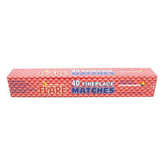 40ct 11" Wood Matches For Fireplace, Campfire, BBQ & More