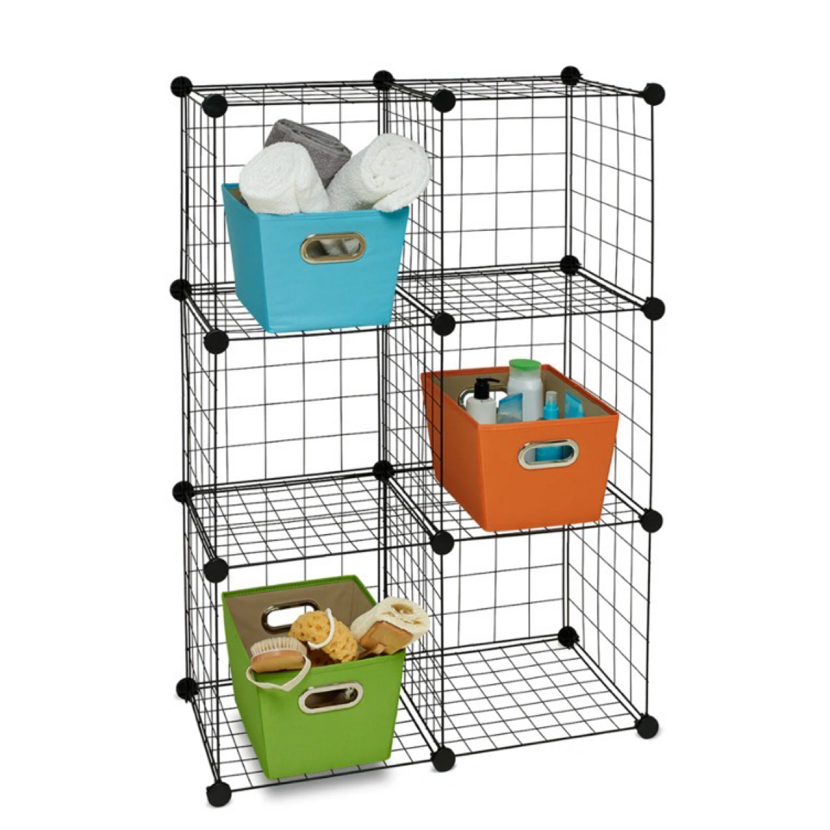 6pk Honey Can Do Steel Wire Storage Cubes - Customizable