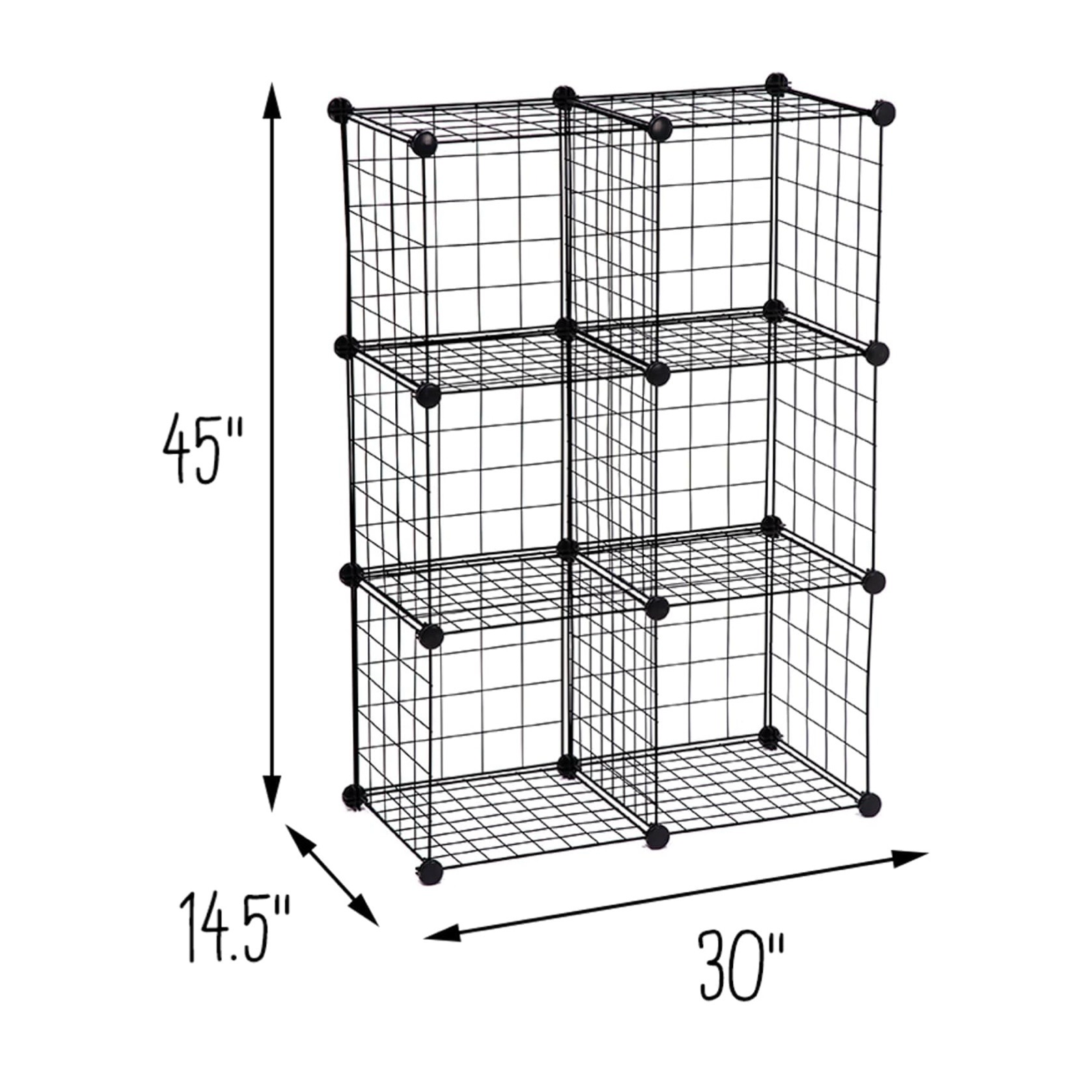 6pk Honey Can Do Steel Wire Storage Cubes - Customizable
