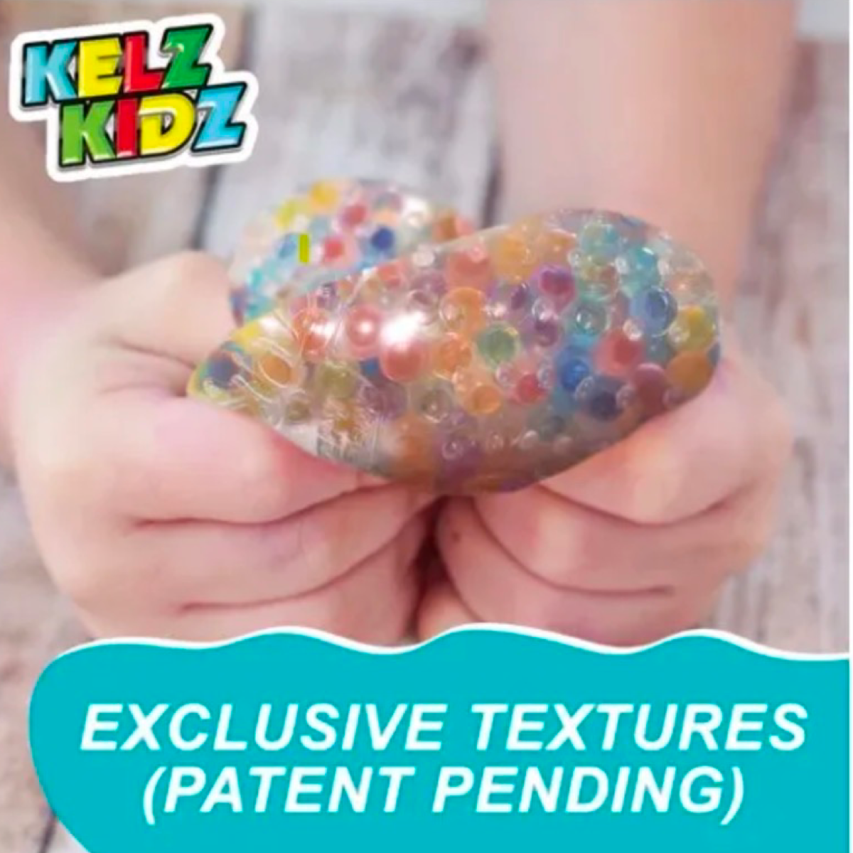 Super Jumbo KELZ KIDS 6" Stretchy Bead Ball, Stress Relief & Sensory Play