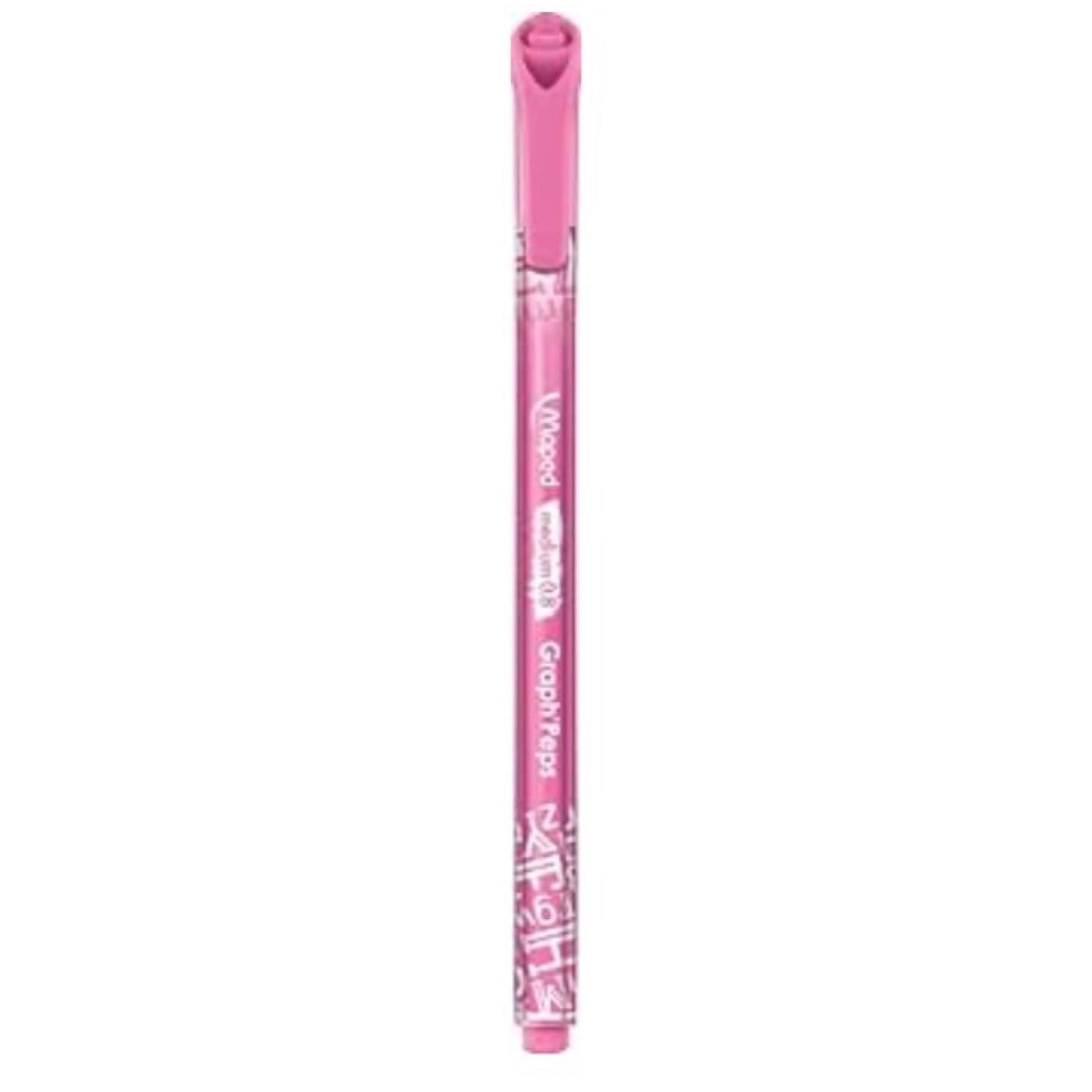 12pk Maped 0.8mm Graph' Peps Medium Tipped Fine Line Felt Pens - Triangular