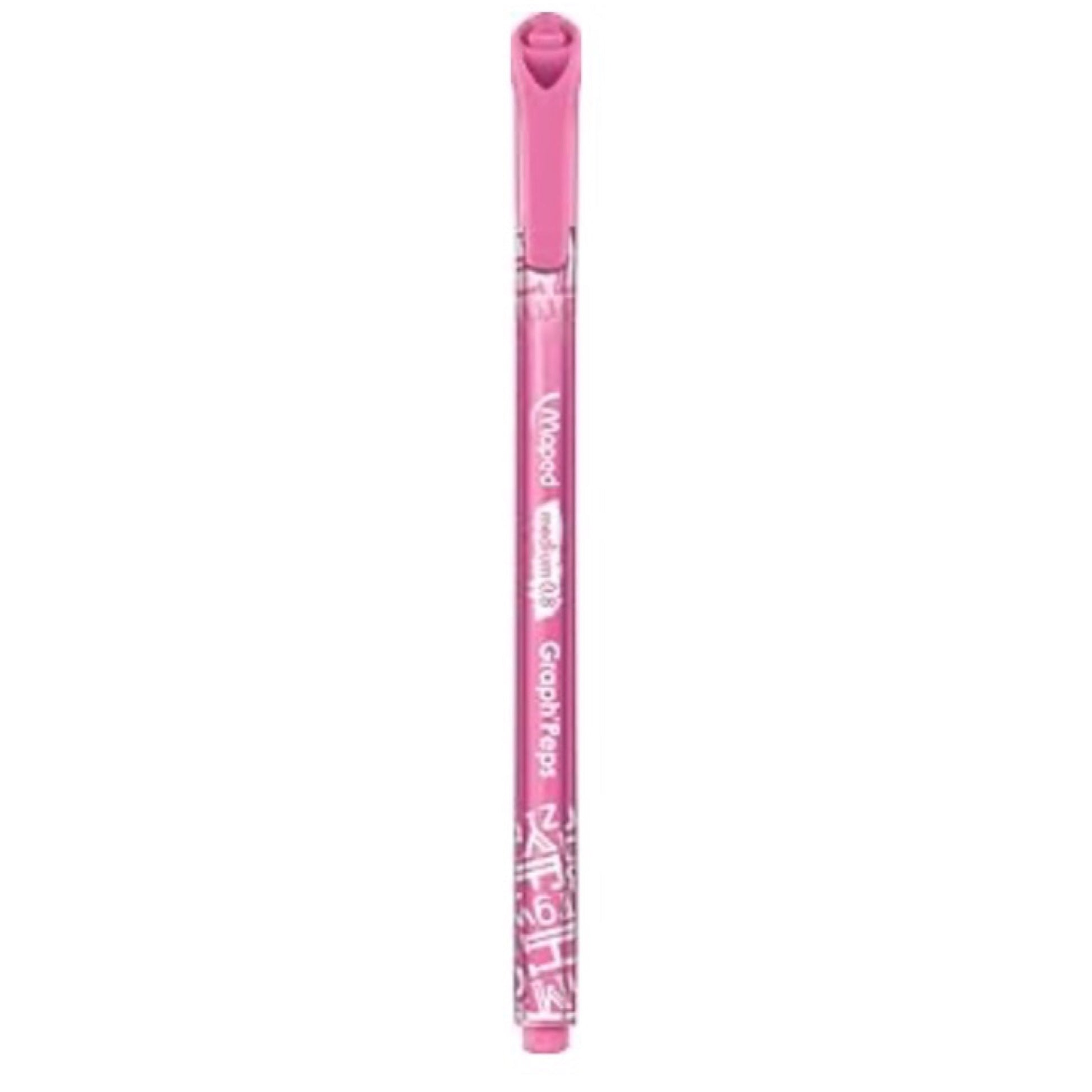 12pk Maped 0.8mm Graph' Peps Medium Tipped Fine Line Felt Pens - Triangular