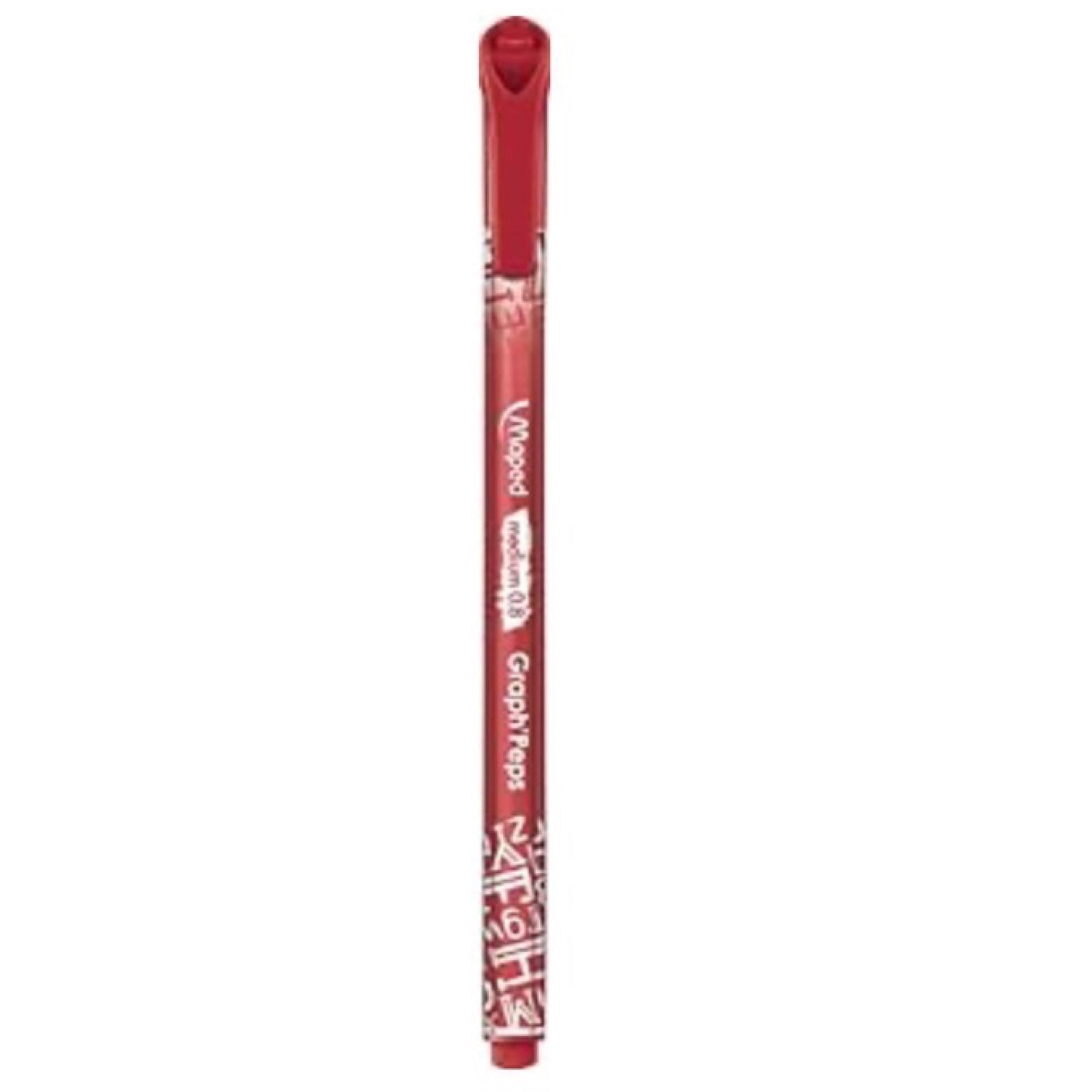 12pk Maped 0.8mm Graph' Peps Medium Tipped Fine Line Felt Pens - Triangular