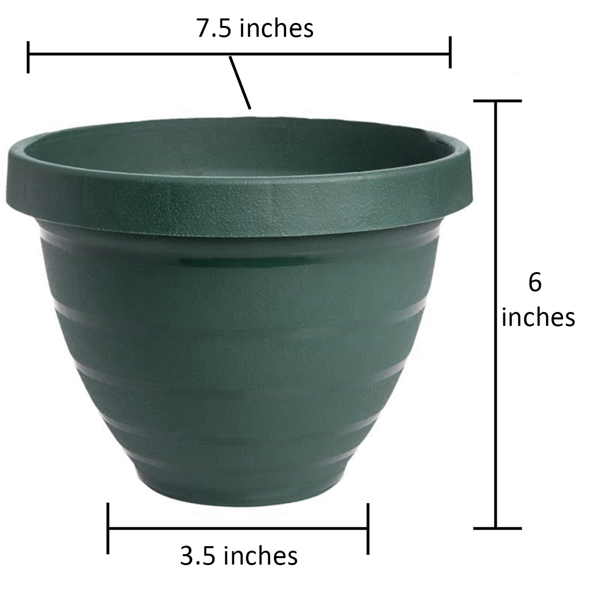 10pk Self-Watering Easy Care 7.5” Planter Pots By HC Companies