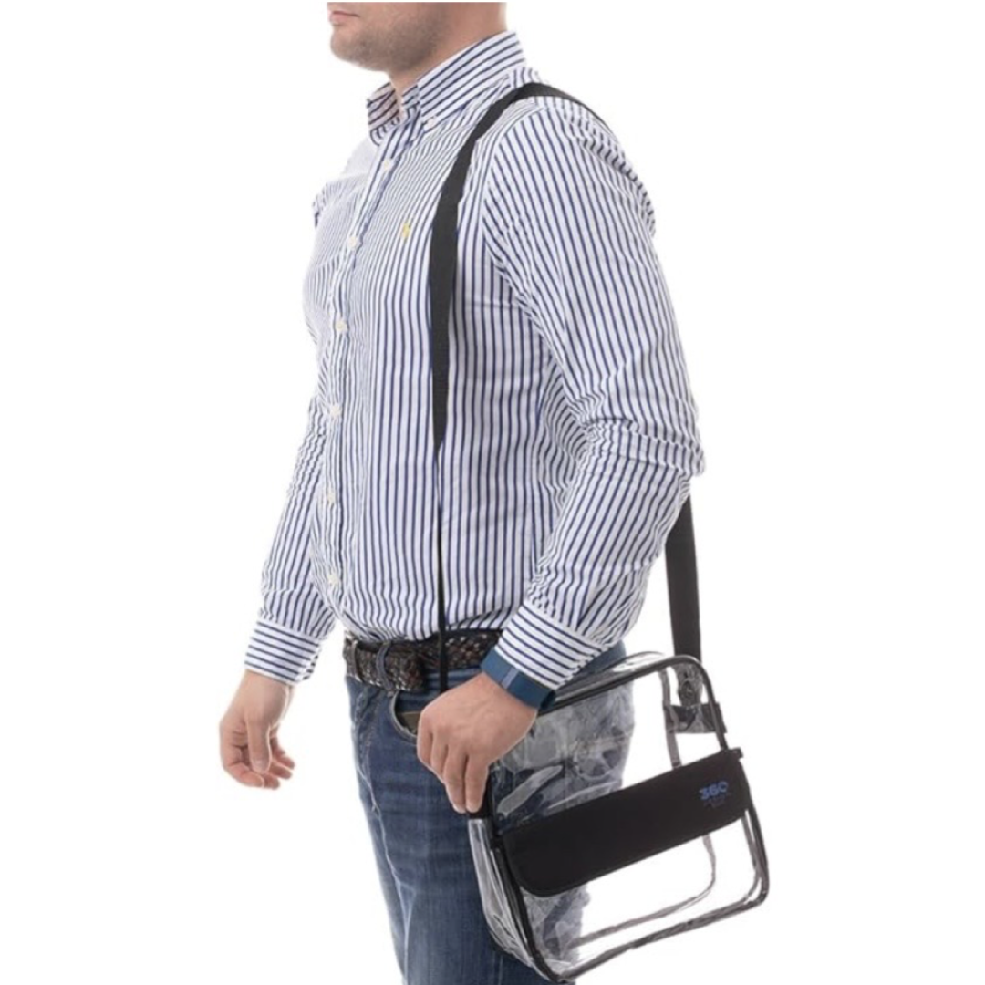 Clear Stadium & Event Approved Crossbody Bag - Don't Get Turned Away