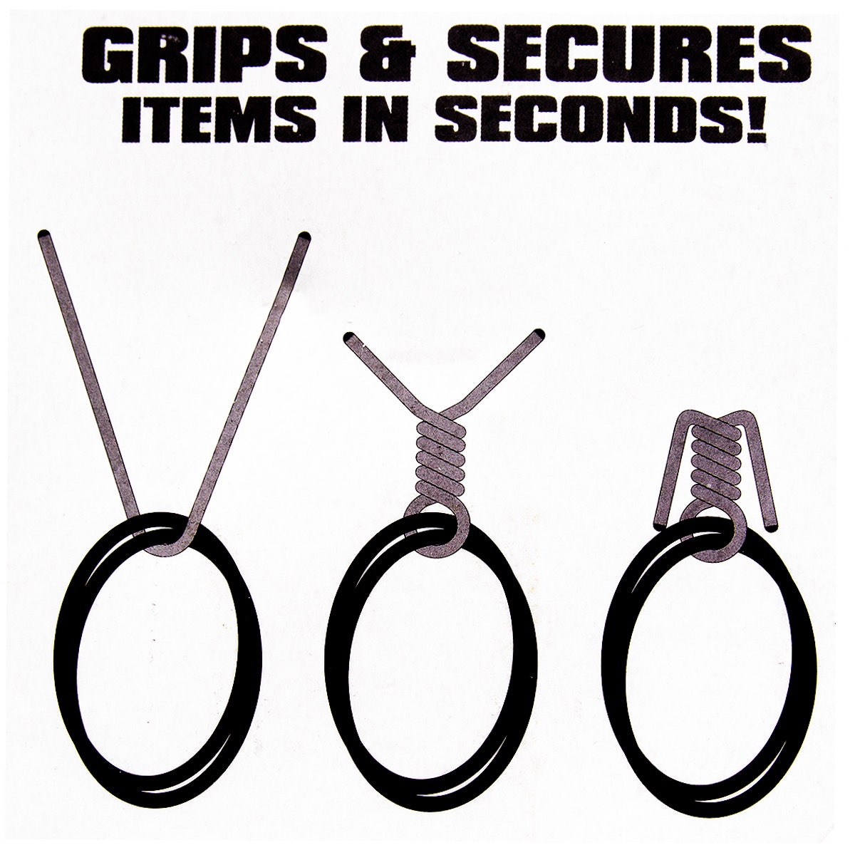 2pk Flexible Twist Ties 36” Wrap Hook Storage - Holds 110 lbs