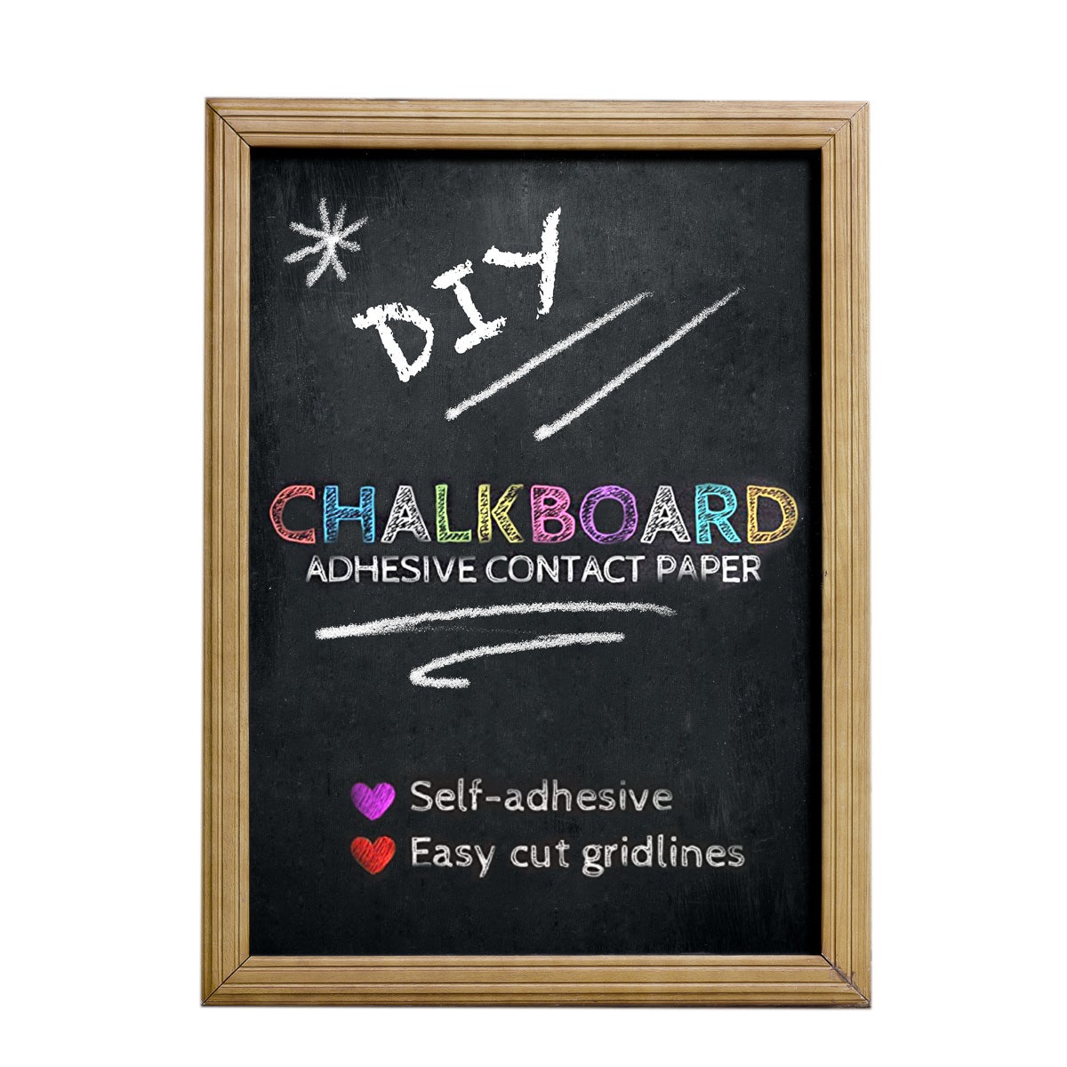Duck Brand Chalkboard Liner – Adhesive Laminate, Writeable Surface