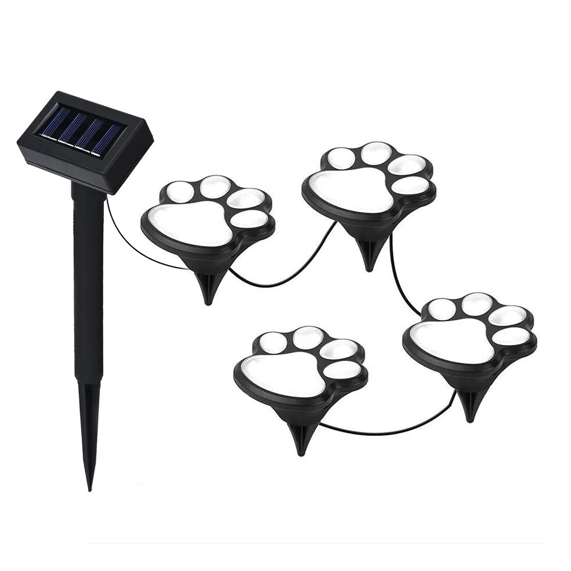 Whimsical Solar Garden Lights – Set of 4 Decorative Outdoor Pathway Lights