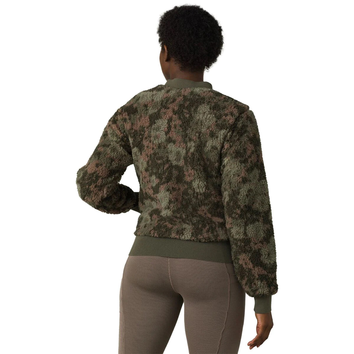 Prana 2-In-1 Reversible Fleece Women’s Zipper Bomber Jacket