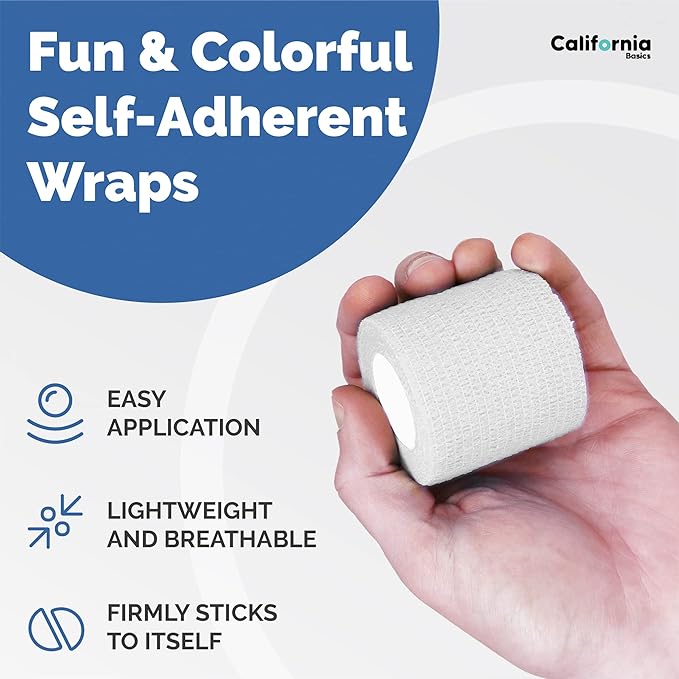 Self Adhesive Tape, Bandages for Sports & Injuries - Individually Wrapped