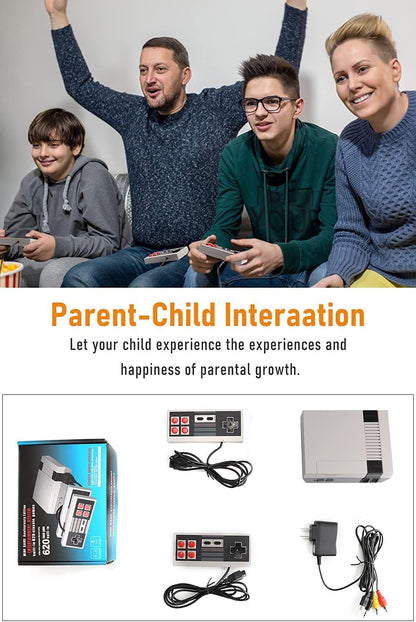 Retro Mini Classic NES Game Console  with Built-in 620 Classic Edition Games + Bonus HDMI Adapter