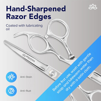 Equinox Professional Hair Cutting Scissors – 6.0” Japanese Stainless Steel Shears