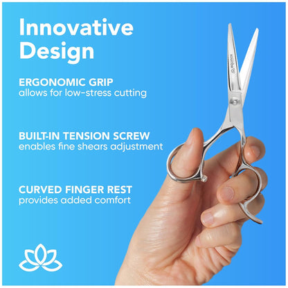 Equinox Professional Hair Cutting Scissors – 6.0” Japanese Stainless Steel Shears