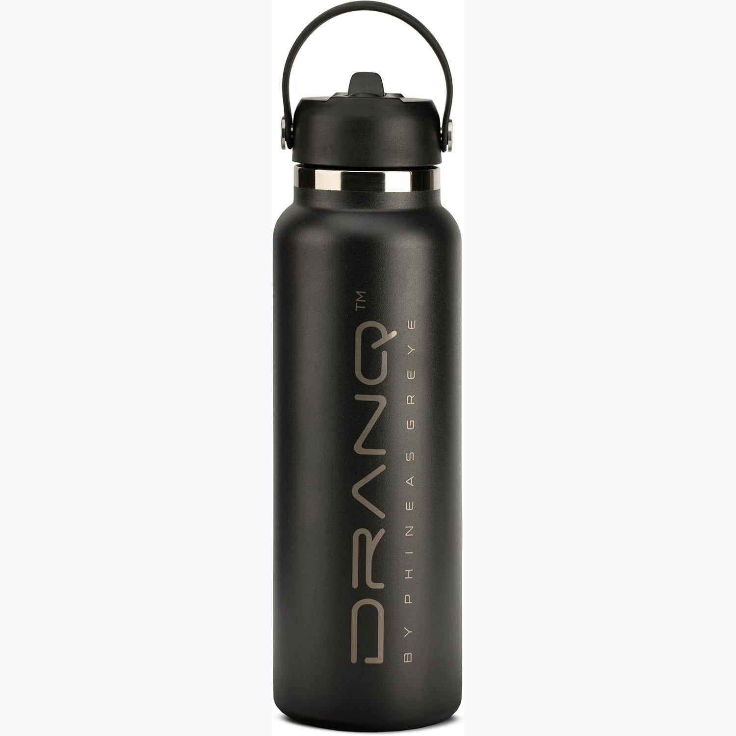 DRANQ 40 Oz Stainless Steel Insulated Water Bottle – Leakproof & BPA-Free