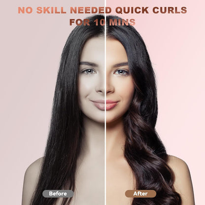 Automatic Hair Curler – One-Touch Rotating Curling Iron with 5 Temperature Settings