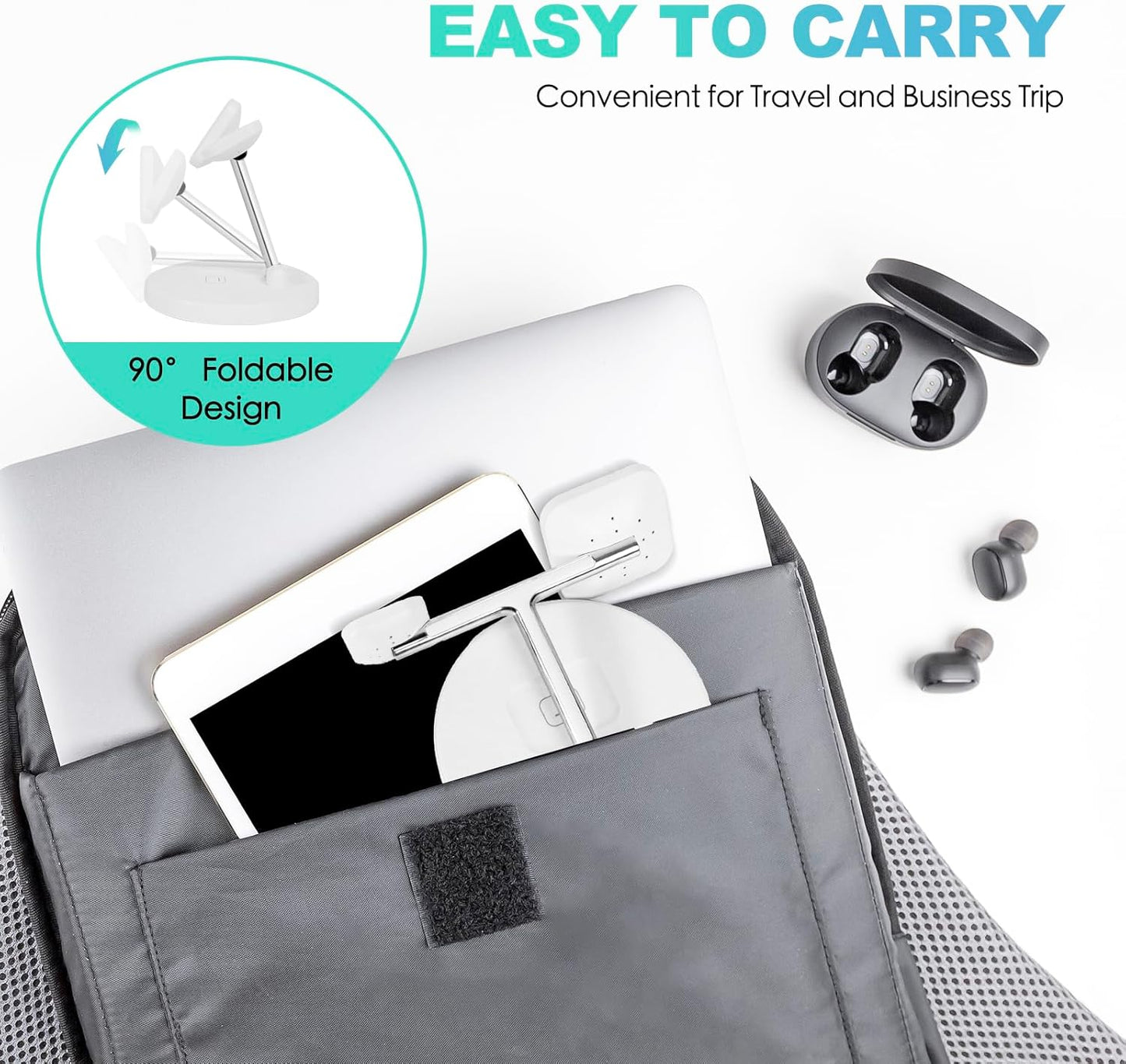 3-in-1 Magnetic Wireless Charger Stand – Fast Charging Station for iPhone, Apple Watch & AirPods (White)