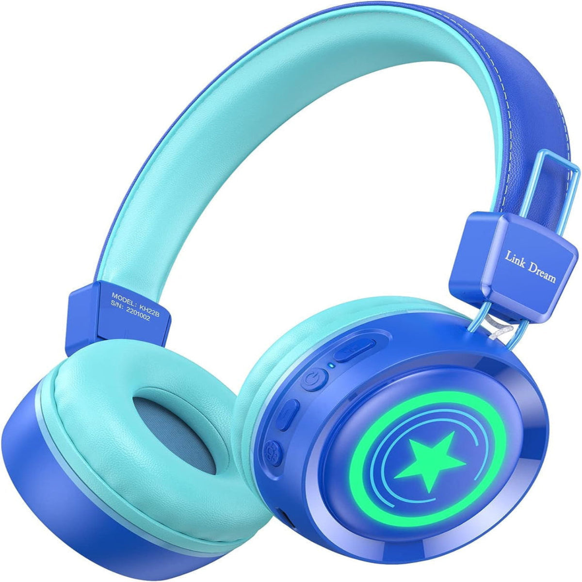 Kids Bluetooth Headphones with HD Sound, RGB Lights & 32 Hour Playtime