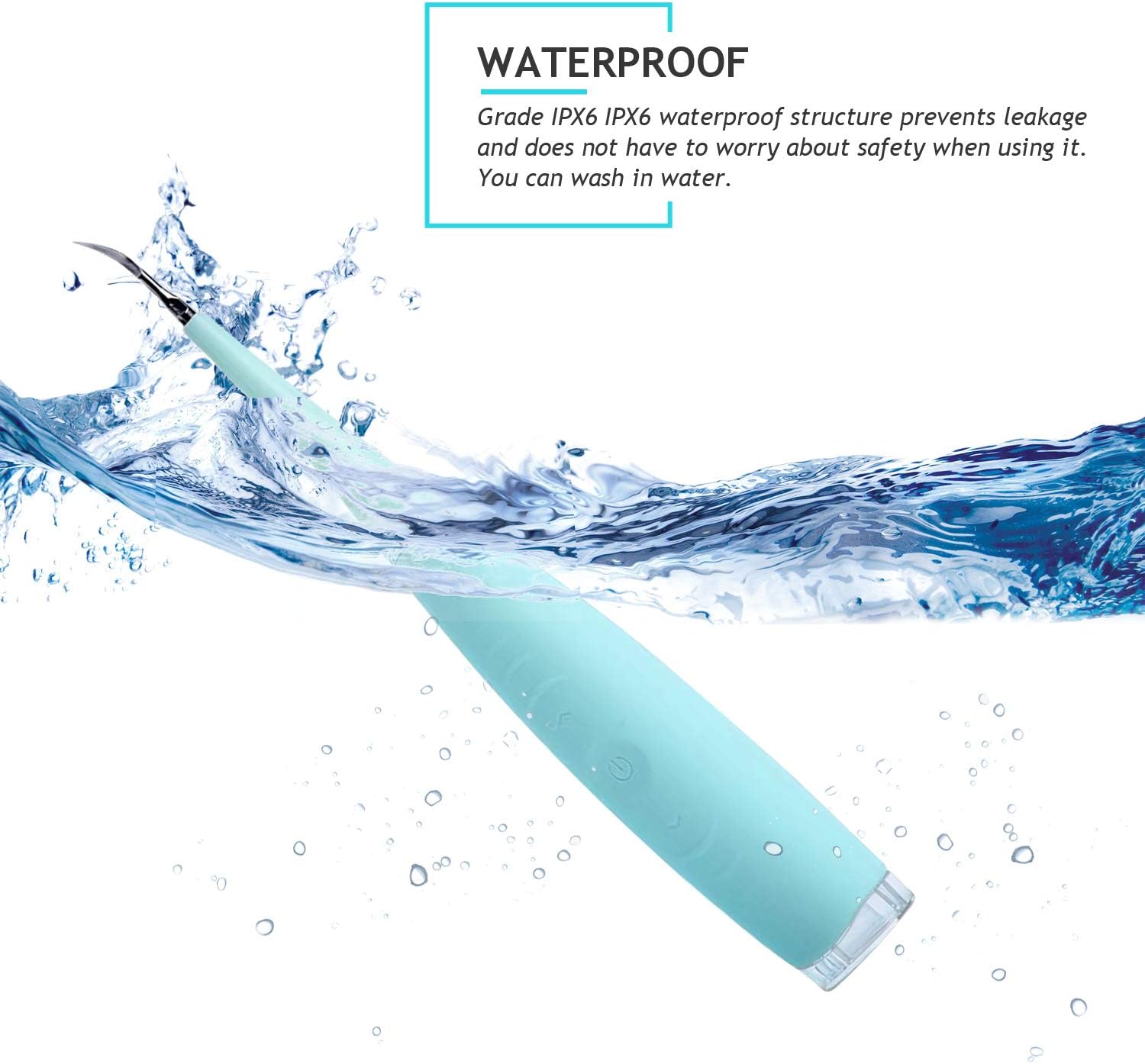 Dental Calculus Remover with USB Charging & Mirror – 5-Speed Tartar & Plaque Cleaner