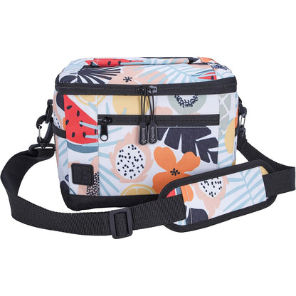 KOOZIE Small Insulated Lunch Cooler – 6-Can Soft Sided Bag – Tutti Fruitti Design