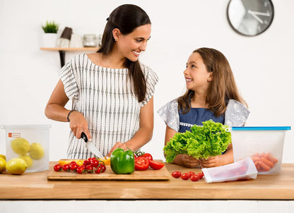 Reusable Silicone Food Storage Bags – 30oz Leakproof, Airtight, Food-Grade Quart Freezer Bags (4-Pack)