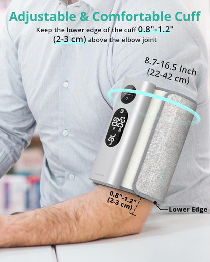 Medcursor Smart Wireless Blood Pressure Monitor – App-Enabled, Rechargeable & Portable